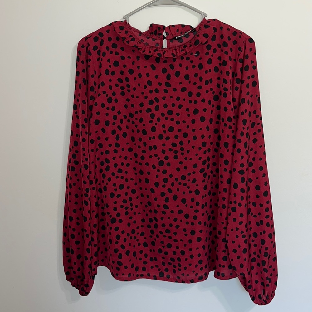 Ruffle Neck Blouse